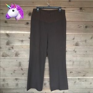 DUO Maternity Brown Dress Trousers Sz 10